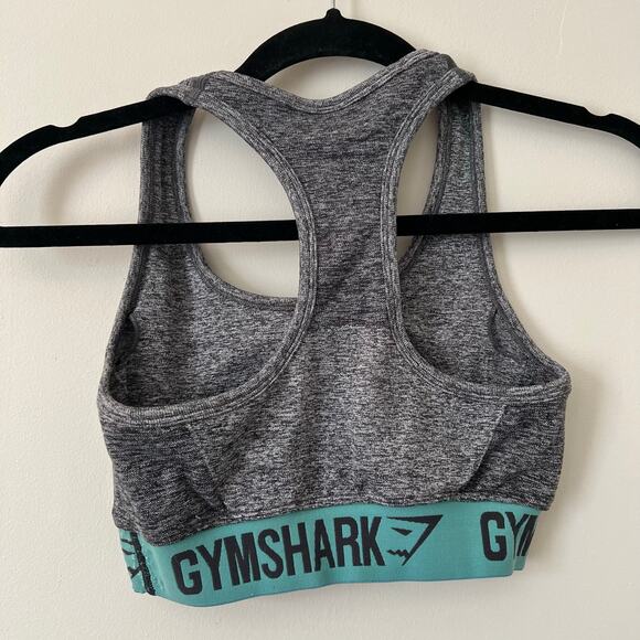 Gymshark Gray Marled Sports Bra - Picture 3 of 4